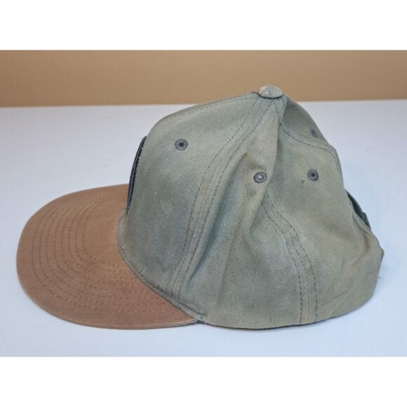 DC Shoe Co USA Snapback Hat Cap OSFM Green Brown Skateboard Flat Bill Unisex - Picture 2 of 8